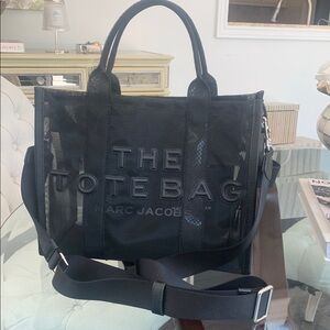 Marc Jacobs Mesh Medium Black Tote Bag
